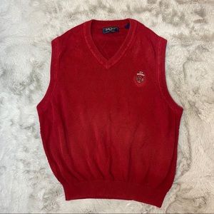 Bobby Jones Players Golf Sweater Vest Red M